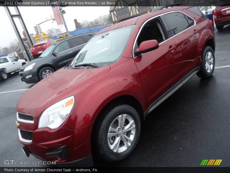 Cardinal Red Metallic / Jet Black 2012 Chevrolet Equinox LT AWD