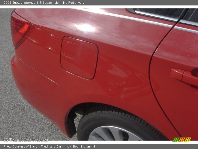 Lightning Red / Ivory 2008 Subaru Impreza 2.5i Sedan