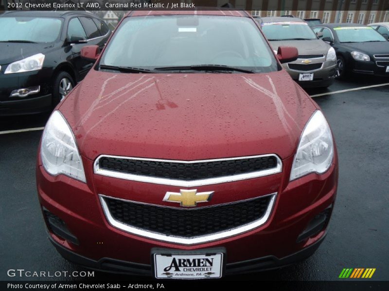 Cardinal Red Metallic / Jet Black 2012 Chevrolet Equinox LT AWD