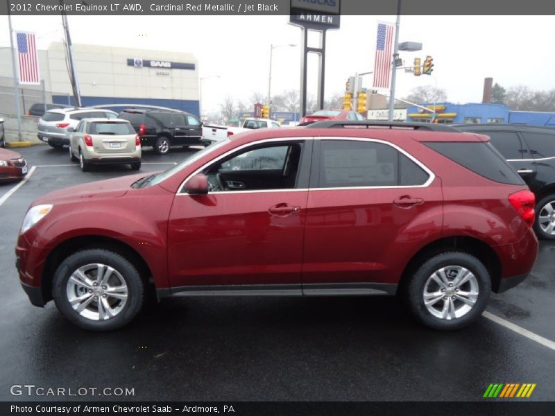 Cardinal Red Metallic / Jet Black 2012 Chevrolet Equinox LT AWD
