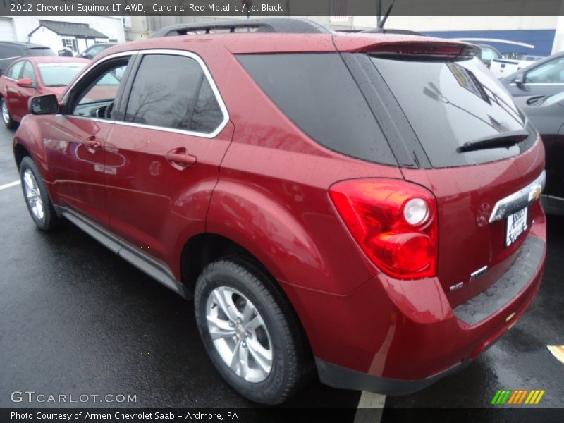 Cardinal Red Metallic / Jet Black 2012 Chevrolet Equinox LT AWD