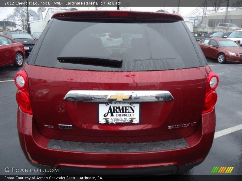 Cardinal Red Metallic / Jet Black 2012 Chevrolet Equinox LT AWD