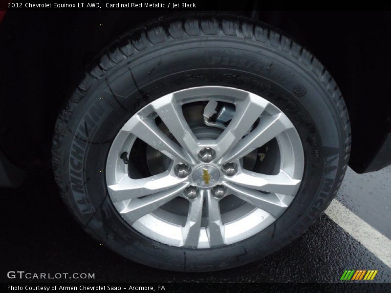 Cardinal Red Metallic / Jet Black 2012 Chevrolet Equinox LT AWD
