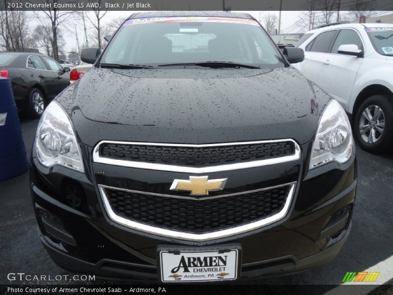 Black / Jet Black 2012 Chevrolet Equinox LS AWD