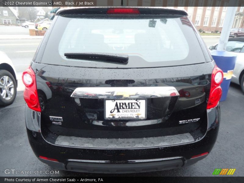 Black / Jet Black 2012 Chevrolet Equinox LS AWD