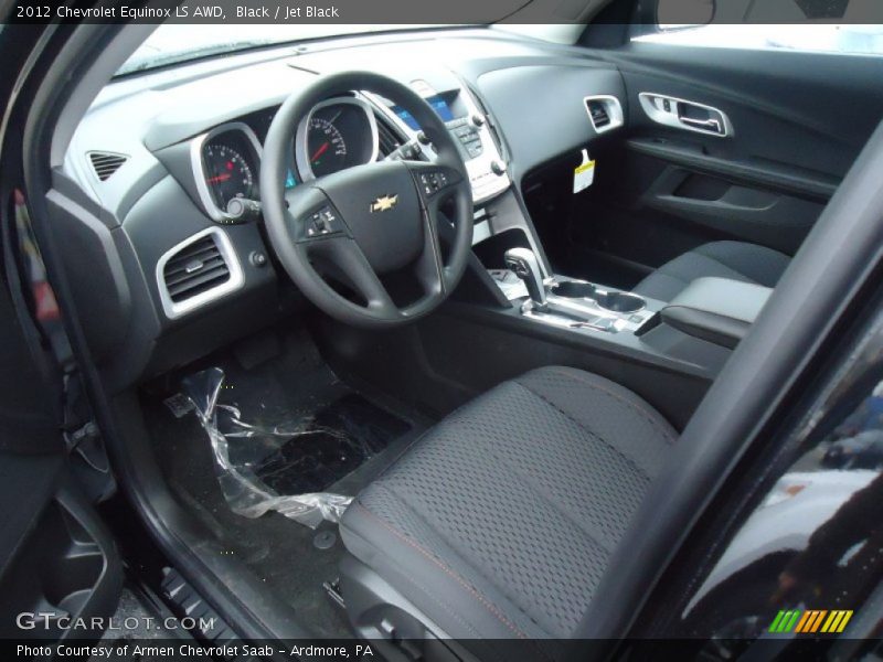 Black / Jet Black 2012 Chevrolet Equinox LS AWD