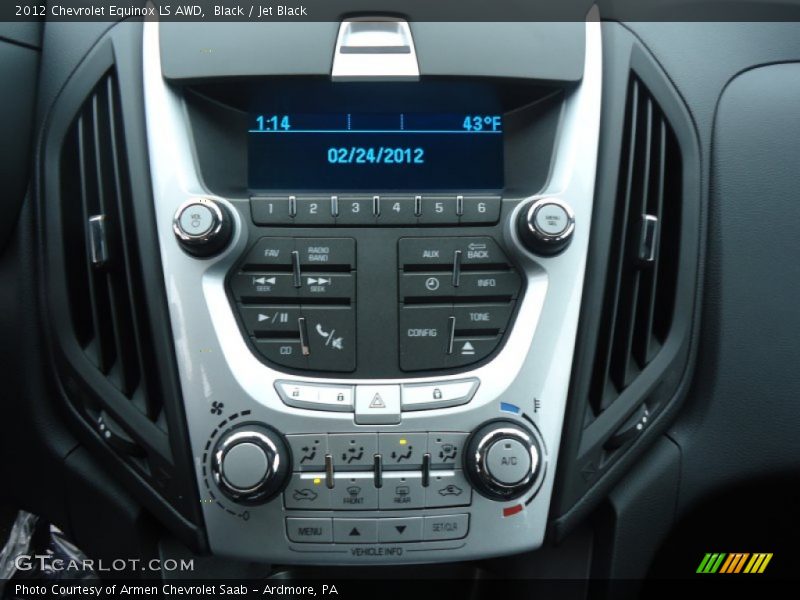 Black / Jet Black 2012 Chevrolet Equinox LS AWD