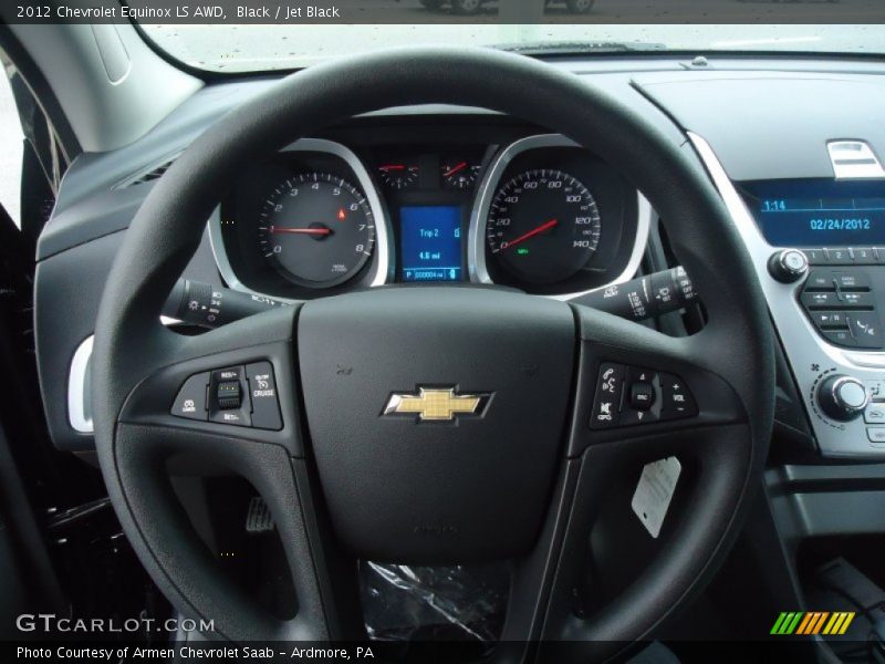 Black / Jet Black 2012 Chevrolet Equinox LS AWD