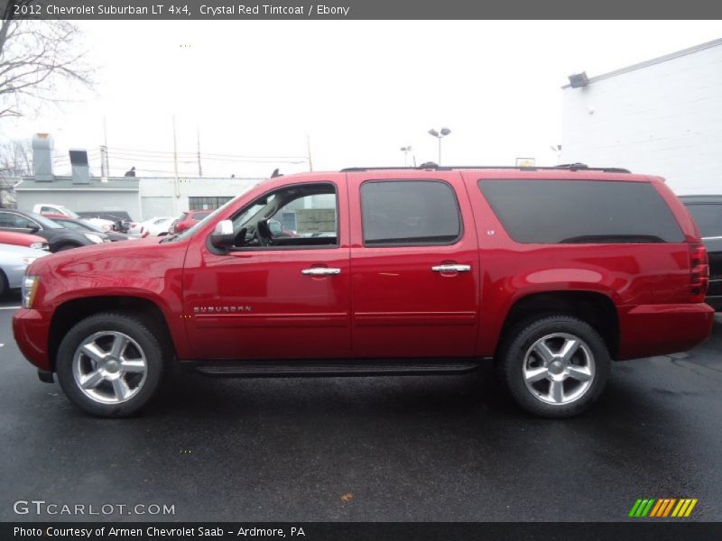 Crystal Red Tintcoat / Ebony 2012 Chevrolet Suburban LT 4x4