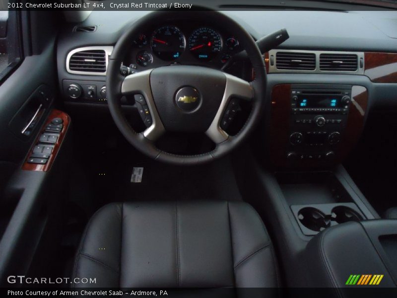 Crystal Red Tintcoat / Ebony 2012 Chevrolet Suburban LT 4x4