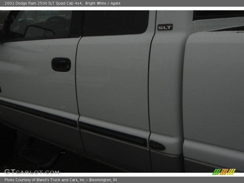 Bright White / Agate 2001 Dodge Ram 2500 SLT Quad Cab 4x4