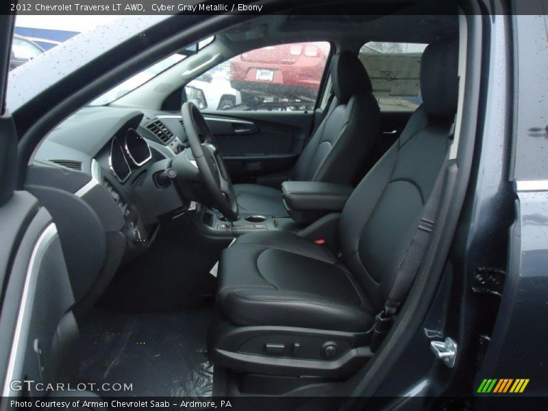 Cyber Gray Metallic / Ebony 2012 Chevrolet Traverse LT AWD