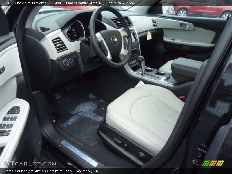 Black Granite Metallic / Light Gray/Ebony 2012 Chevrolet Traverse LTZ AWD