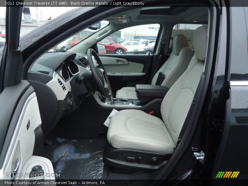 Black Granite Metallic / Light Gray/Ebony 2012 Chevrolet Traverse LTZ AWD