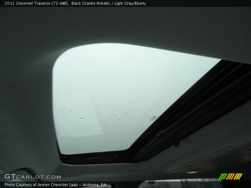 Black Granite Metallic / Light Gray/Ebony 2012 Chevrolet Traverse LTZ AWD