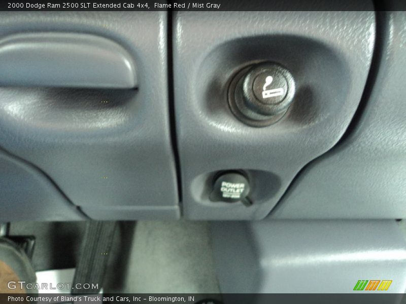 Flame Red / Mist Gray 2000 Dodge Ram 2500 SLT Extended Cab 4x4