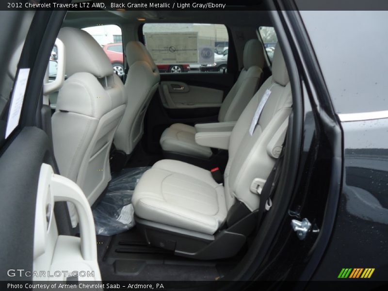 Black Granite Metallic / Light Gray/Ebony 2012 Chevrolet Traverse LTZ AWD
