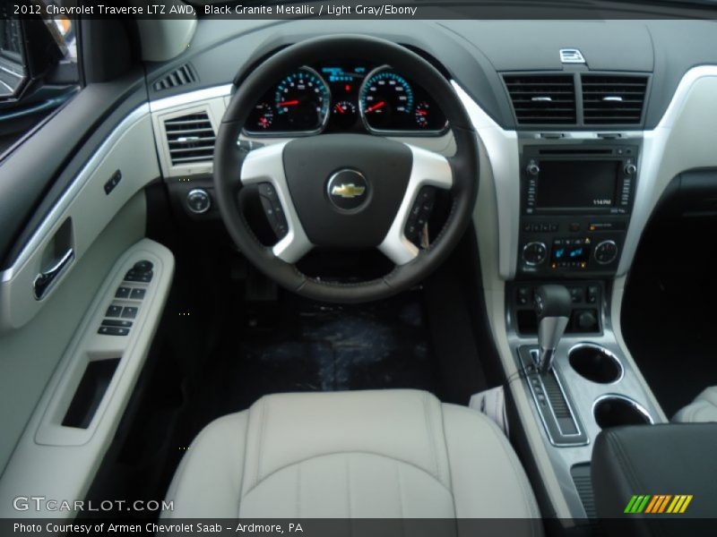 Black Granite Metallic / Light Gray/Ebony 2012 Chevrolet Traverse LTZ AWD