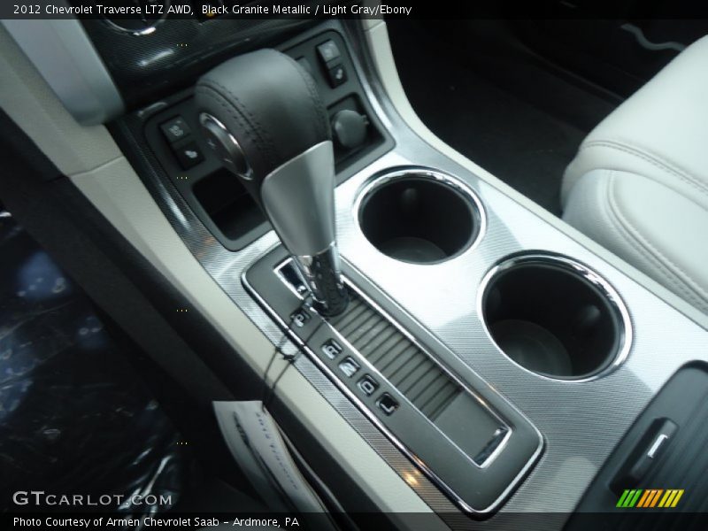 Black Granite Metallic / Light Gray/Ebony 2012 Chevrolet Traverse LTZ AWD