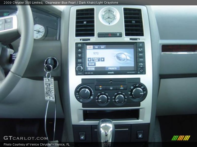 Clearwater Blue Pearl / Dark Khaki/Light Graystone 2009 Chrysler 300 Limited