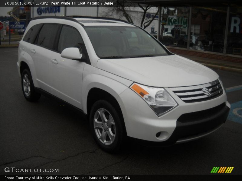 Pearl White Tri Coat Metallic / Beige 2008 Suzuki XL7 Luxury