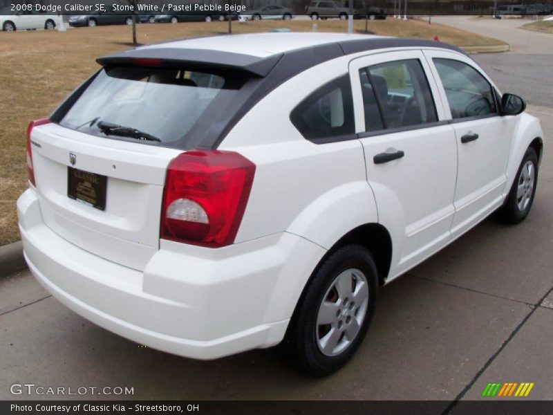 Stone White / Pastel Pebble Beige 2008 Dodge Caliber SE