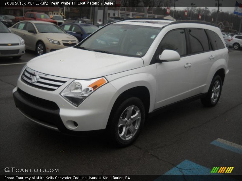 Pearl White Tri Coat Metallic / Beige 2008 Suzuki XL7 Luxury