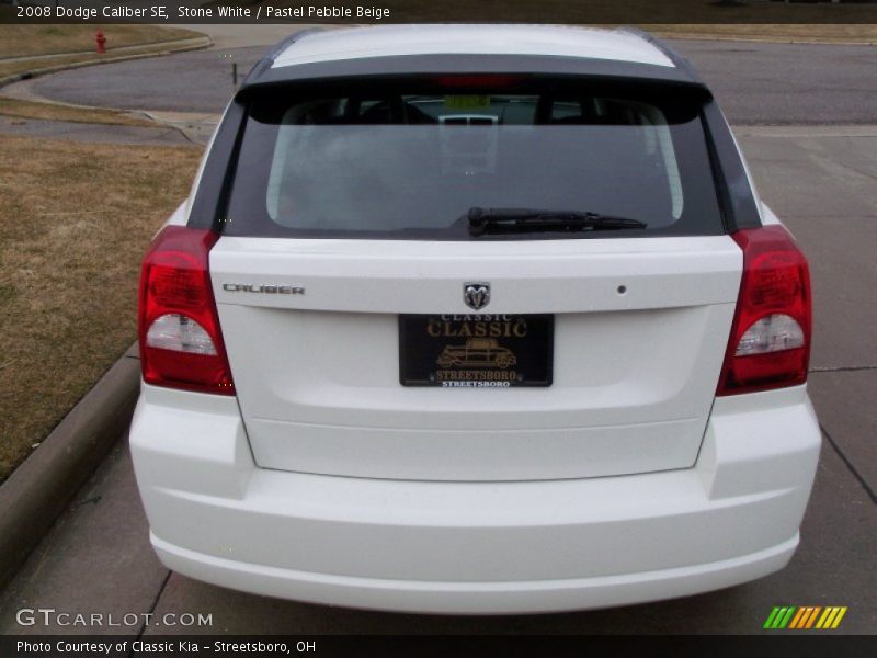 Stone White / Pastel Pebble Beige 2008 Dodge Caliber SE