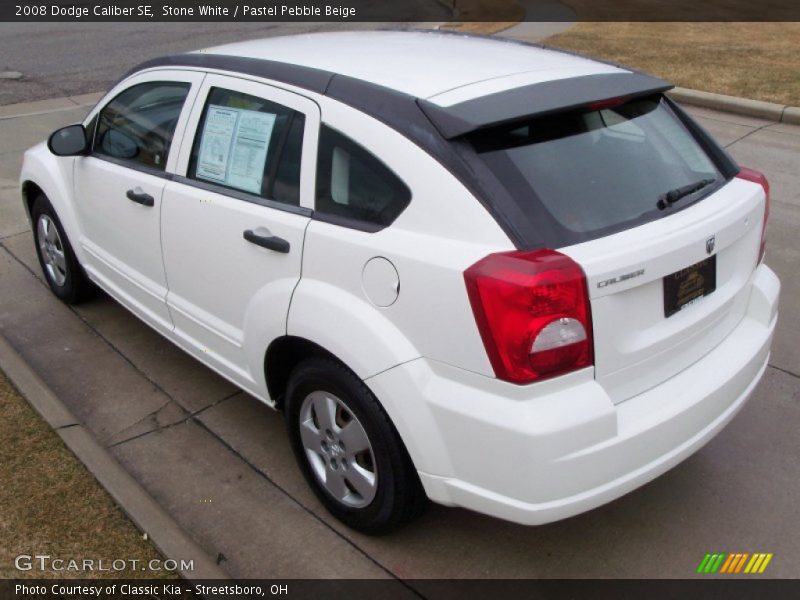 Stone White / Pastel Pebble Beige 2008 Dodge Caliber SE