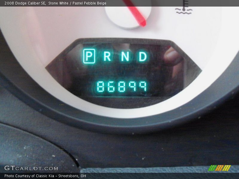 Stone White / Pastel Pebble Beige 2008 Dodge Caliber SE
