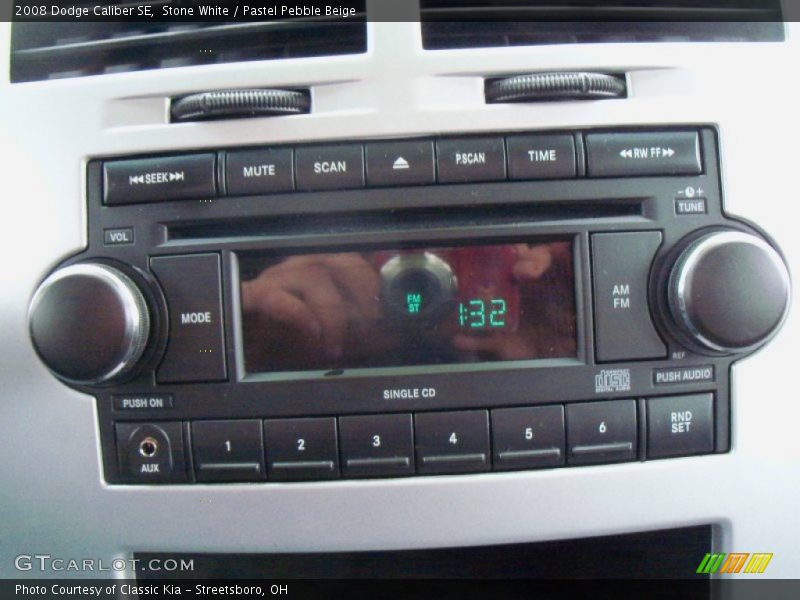 Stone White / Pastel Pebble Beige 2008 Dodge Caliber SE