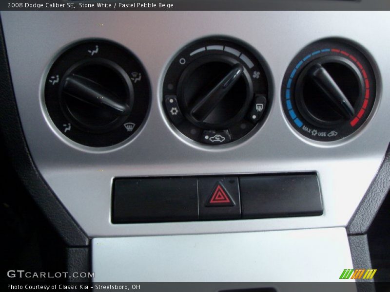 Stone White / Pastel Pebble Beige 2008 Dodge Caliber SE