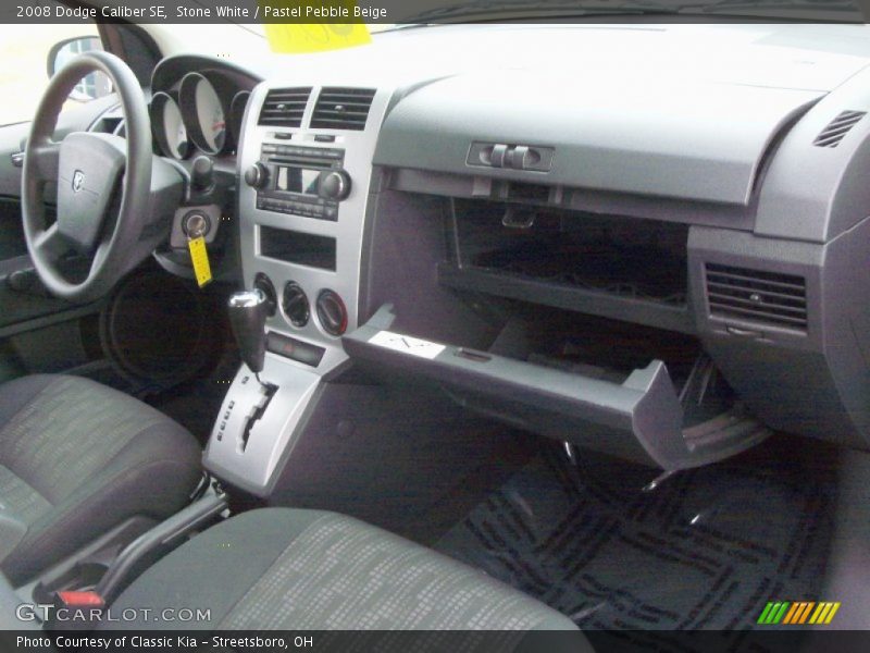 Stone White / Pastel Pebble Beige 2008 Dodge Caliber SE