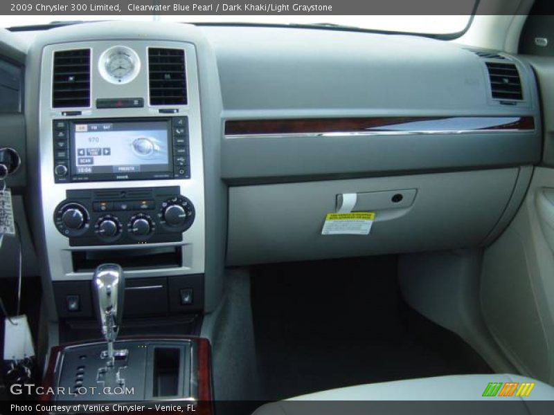 Clearwater Blue Pearl / Dark Khaki/Light Graystone 2009 Chrysler 300 Limited