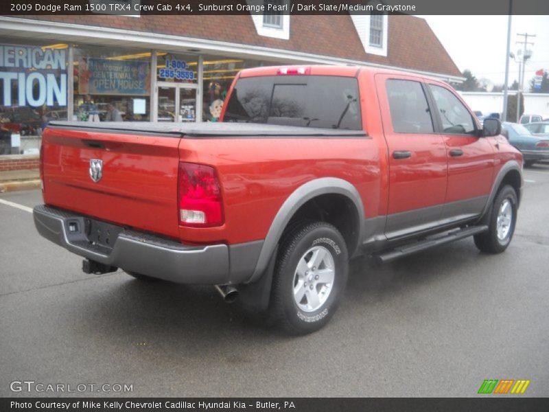 Sunburst Orange Pearl / Dark Slate/Medium Graystone 2009 Dodge Ram 1500 TRX4 Crew Cab 4x4