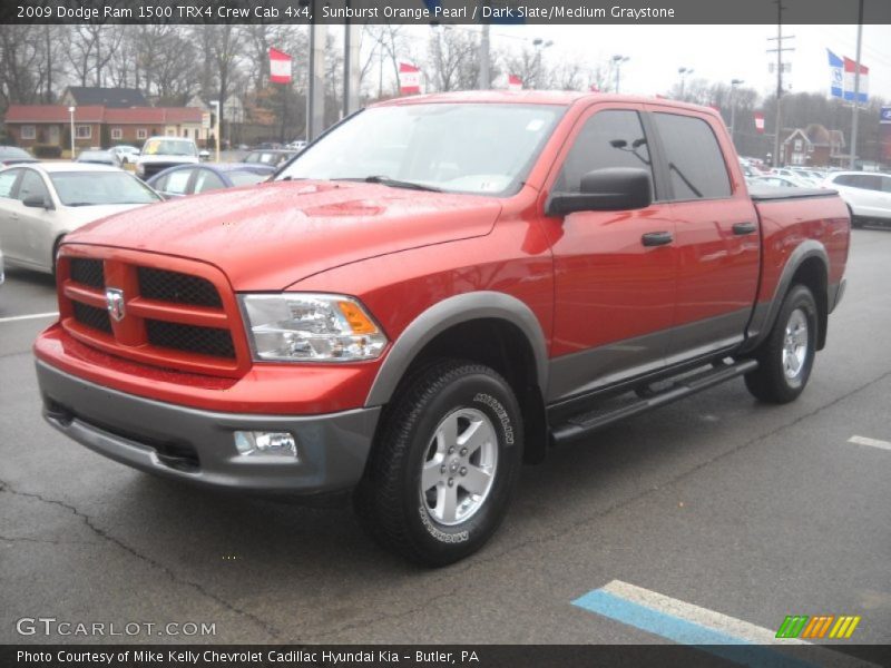 Sunburst Orange Pearl / Dark Slate/Medium Graystone 2009 Dodge Ram 1500 TRX4 Crew Cab 4x4