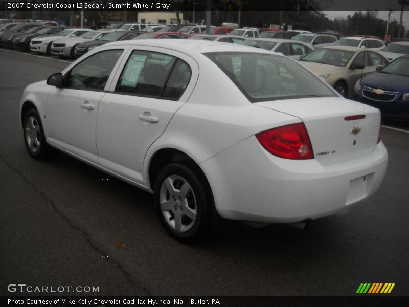 Summit White / Gray 2007 Chevrolet Cobalt LS Sedan