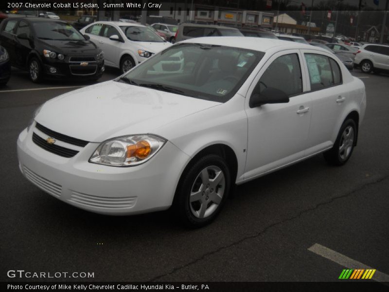 Summit White / Gray 2007 Chevrolet Cobalt LS Sedan