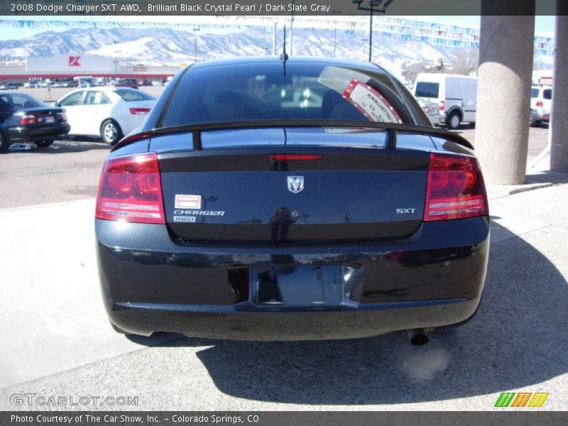 Brilliant Black Crystal Pearl / Dark Slate Gray 2008 Dodge Charger SXT AWD