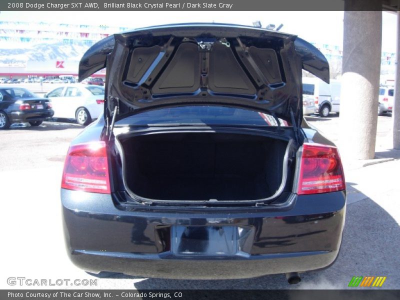 Brilliant Black Crystal Pearl / Dark Slate Gray 2008 Dodge Charger SXT AWD