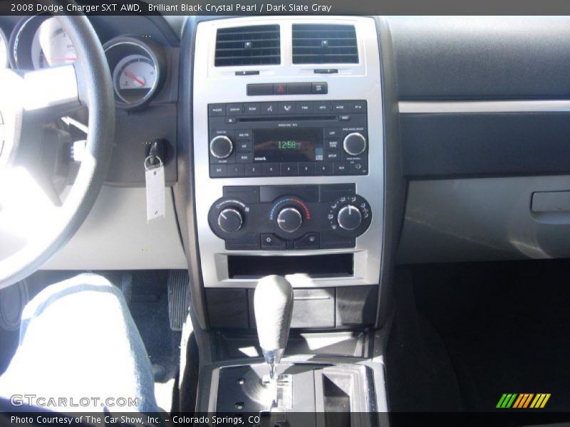 Brilliant Black Crystal Pearl / Dark Slate Gray 2008 Dodge Charger SXT AWD