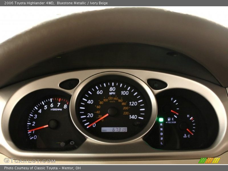 Bluestone Metallic / Ivory Beige 2006 Toyota Highlander 4WD