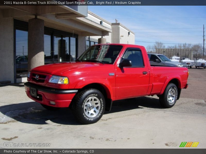 Bright Red / Medium Graphite 2001 Mazda B-Series Truck B3000 Dual Sport Regular Cab