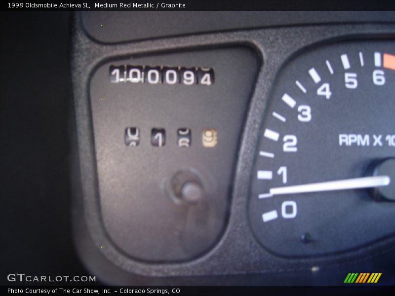 Medium Red Metallic / Graphite 1998 Oldsmobile Achieva SL