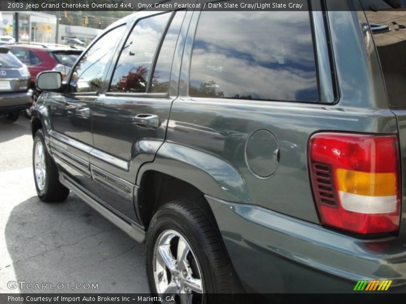 Onyx Green Pearlcoat / Dark Slate Gray/Light Slate Gray 2003 Jeep Grand Cherokee Overland 4x4