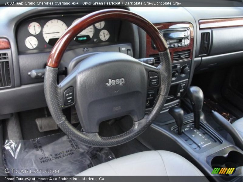 Onyx Green Pearlcoat / Dark Slate Gray/Light Slate Gray 2003 Jeep Grand Cherokee Overland 4x4