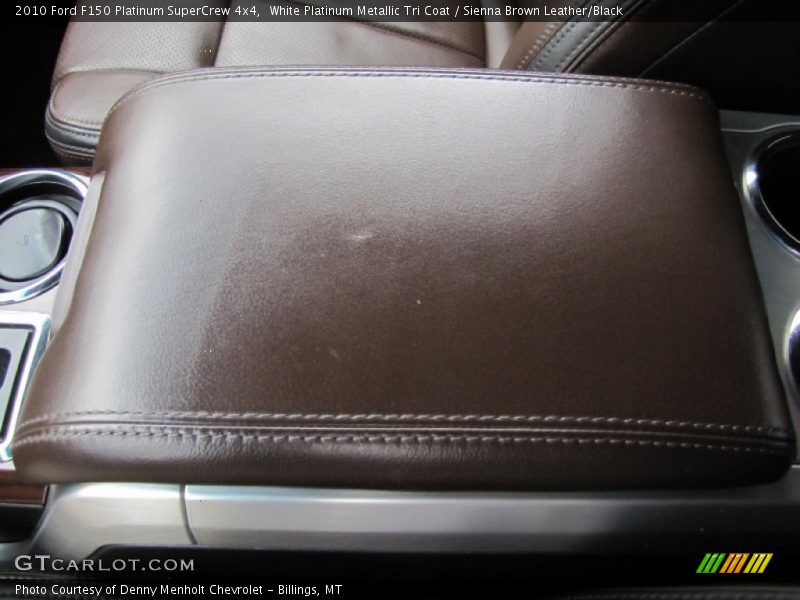 White Platinum Metallic Tri Coat / Sienna Brown Leather/Black 2010 Ford F150 Platinum SuperCrew 4x4