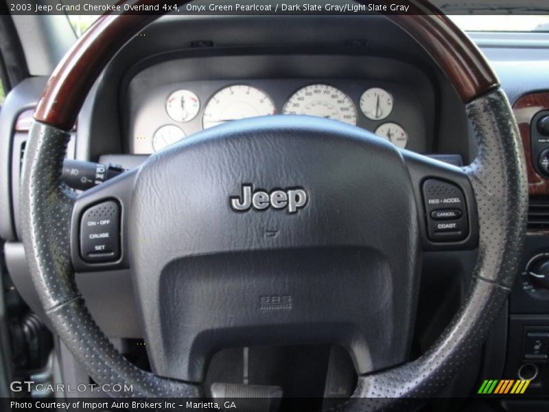 Onyx Green Pearlcoat / Dark Slate Gray/Light Slate Gray 2003 Jeep Grand Cherokee Overland 4x4