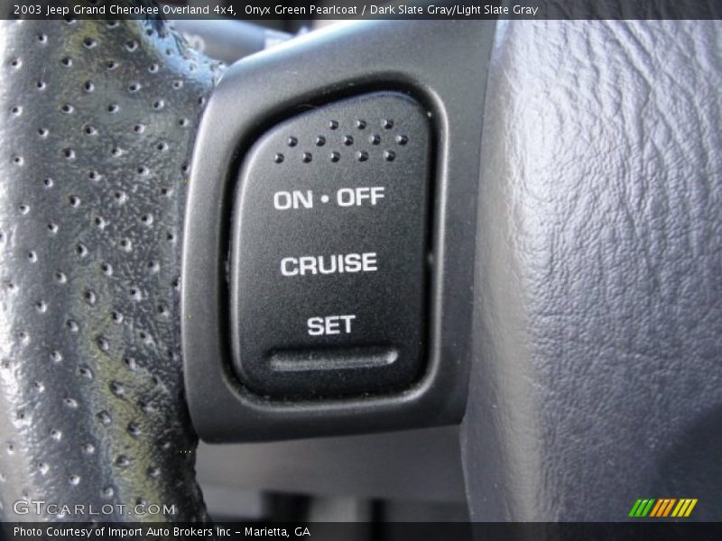 Onyx Green Pearlcoat / Dark Slate Gray/Light Slate Gray 2003 Jeep Grand Cherokee Overland 4x4