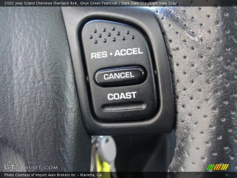 Onyx Green Pearlcoat / Dark Slate Gray/Light Slate Gray 2003 Jeep Grand Cherokee Overland 4x4